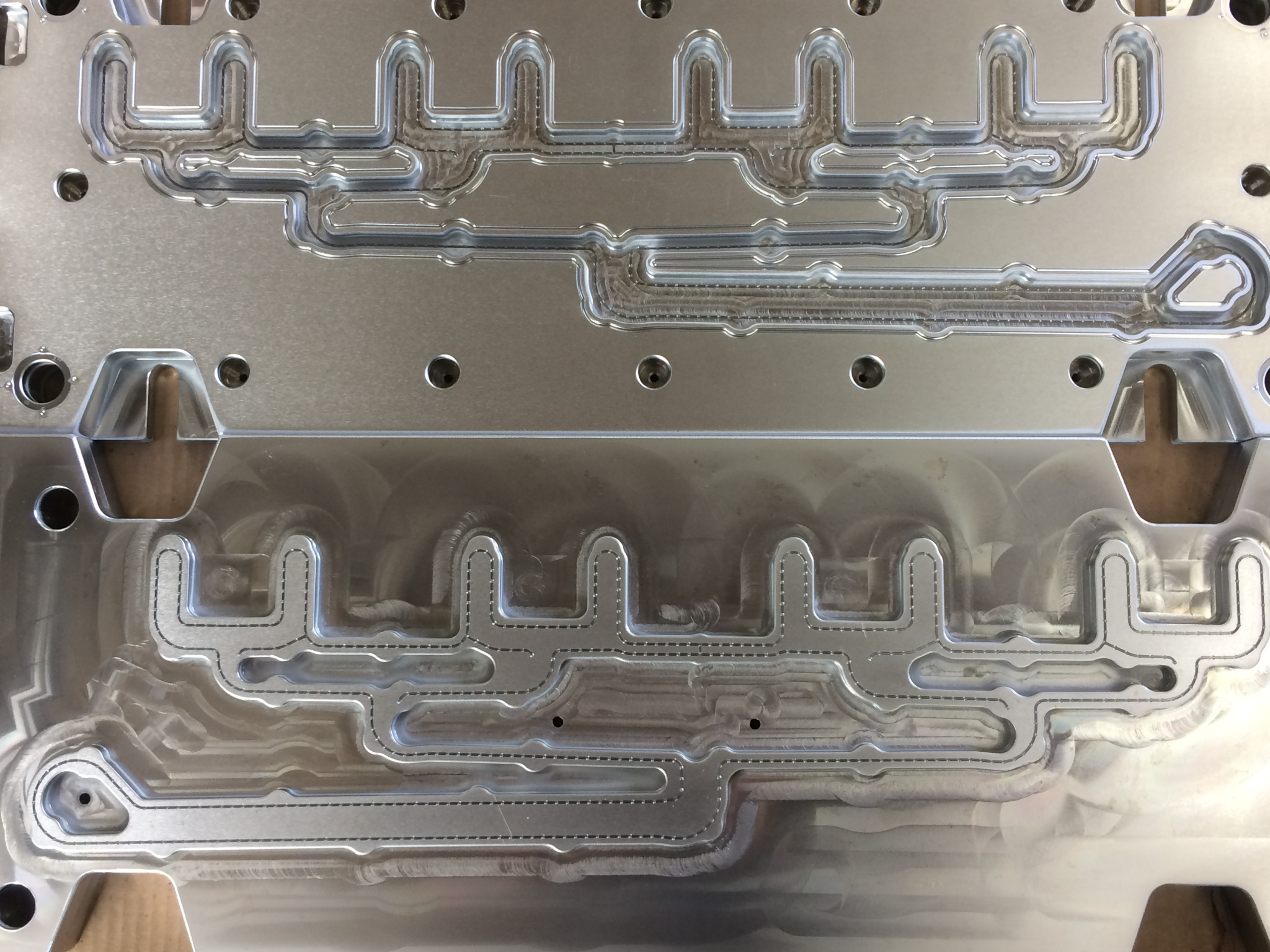 Detail of hard chrome plated tooling